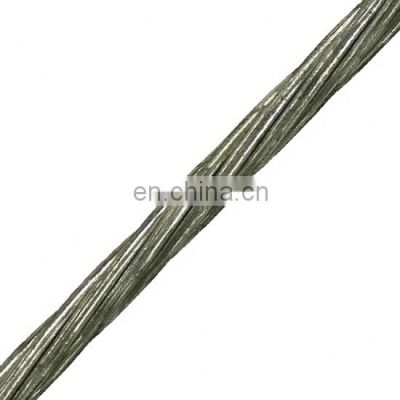 Electro Galvanizing Line Hot Dip Steel Wire Cable Fence Wire Tensioner Galvanized Steel Fibre Core Galvanized Steel Wire Rope