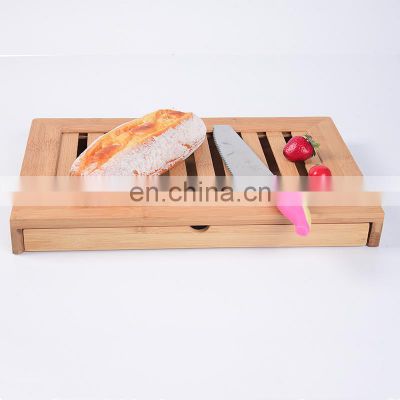 Bamboo Bread Cutting Board Creative Multifunctional Premium Bamboo Bread Cutting Board With Knife Box