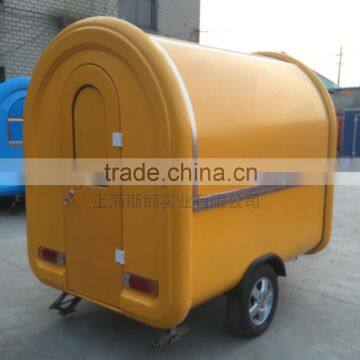 yellow mobile food trailer mobile food trucks food truck food container cart Mechanical brake European Standard Australian Stand