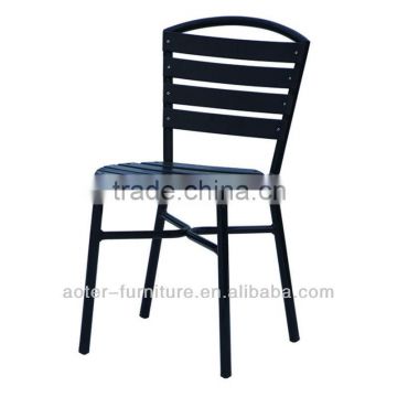 Garden wood cheap outdoor modern plastic chairs