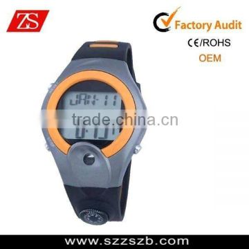 Hot sale wrist watch heart rate monitor, unisex latest watch plastic, trendy watch sports