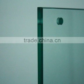 10mm Strengthened glass with holes and hinge notches