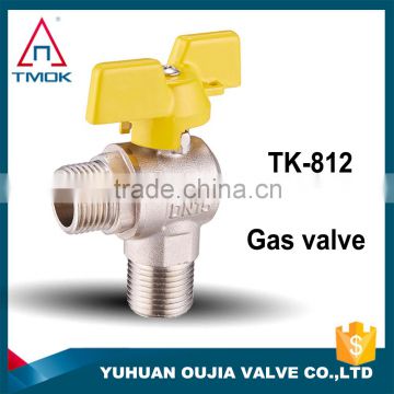 copper lead free customized gas valve copper content ball brass gas valve with butterfly handle