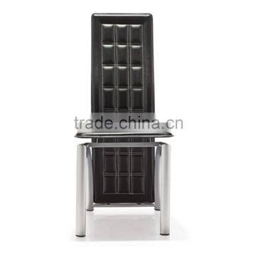 Z608-1 Hot Sale Black Cheap Modern High Back Dining Chairs