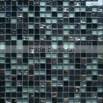 MBD-02 Classical Metal mix Glass Mosaic Tile
