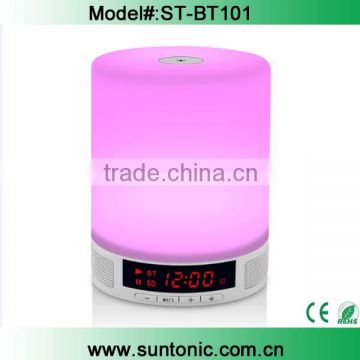 Large display screen Emotion Led electric lamp bluetooth speaker with alarm clock