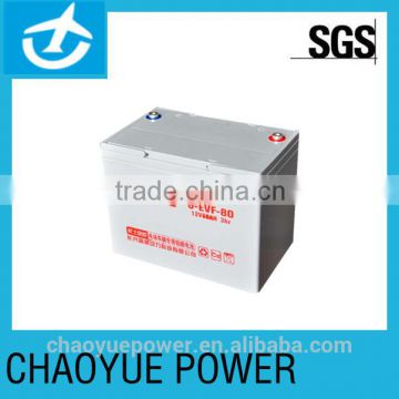 12V 80Ah rechargeable battery for electric vehicles, 80Ah at 3hr rate