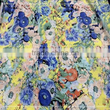 wholesale silk chiffon floral printed fabric for women