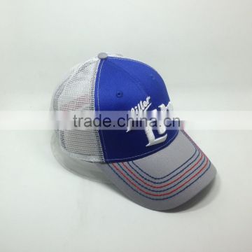 White Mesh Hat Cap Trucker Snapback Adjustable Baseball Cap