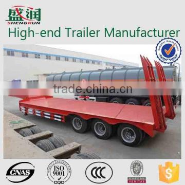 Best Selling 3axle 60T Loading Weight Goose Neck Flatbed Trailer