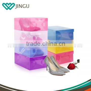 2015 High Quality Plastic PP Shoe Stackable Storage Drawer Box for Sport Shoes