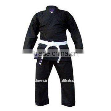 Training and Competition 14 OZ Canvas Cloth 100% Cotton Durable Stitching Black Karate Uniform