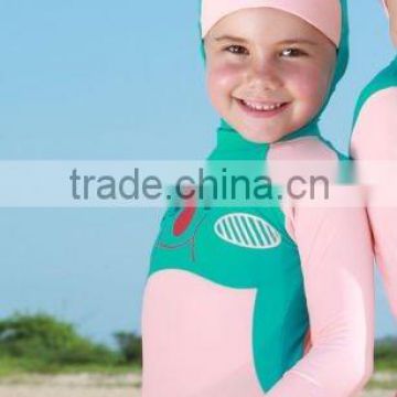 Cute children muslim swimwear