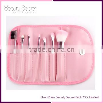 Pro Private Logo 7 Pcs Cosmetic Makeup Brushes With Bag