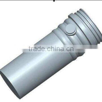 plastic tube;plastic protective cover for steel;plastic blow molding product