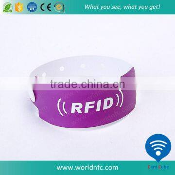 One Time Use NTAG203 NFC Paper Wristband