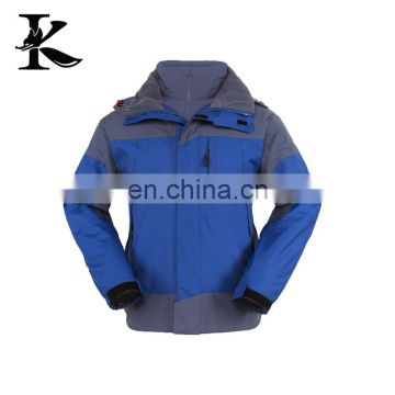 2017 New design blue polyester sports lightweight waterproof jacket