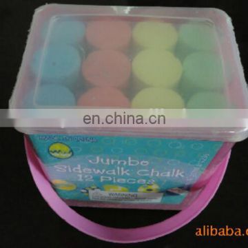 12pc jumbo color chalk square box packing student non-dust chalk