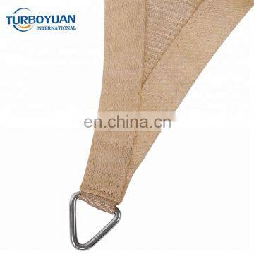 200gsm tan color virgin HDPE swimming pool shade cloth netting outdoor sun shade sail