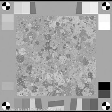 Sine Image YE0265 Black & White Spilled Coins (Dead Leaves) Test Chart for Measuring Texture Sharpness