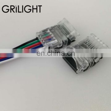 8mm 10mm 12mm led light waterproof hippo connector for 2835 3528 3014 335 led strip