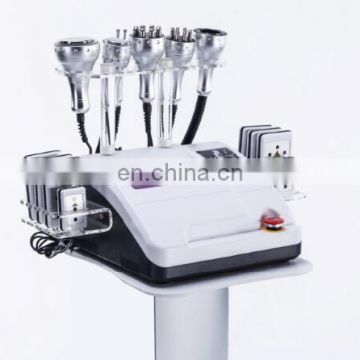 8 in 1 hottest Lipo fat removal 8 pads Laser Ultrasound 40K Cavitation Vacuum rf 6 in 1 weight loss slimming machine