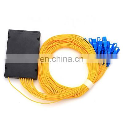 Ftth 1*16 SC UPC ABS Box Single Mode gpon plc fiber optical splitter 16 port abs box passive network