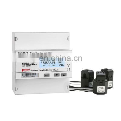 EM537 CT 3*230/400V 0-3000A/330mV 3 phase 4 wire pass through energy meter with RS485