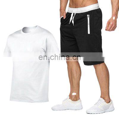 New outdoor fashion twin sets for men street style Two Piece Shorts Set Men Wholesale Summer Custom Logo