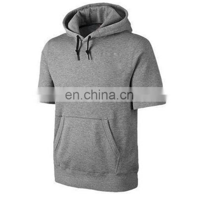 Best Selling Men Comfortable Half Sleeves Hoodies Collection Customized Design In Different Colors Available In Cheap Prices