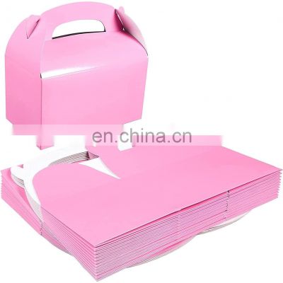 OEM China supplier Custom Fun party play fancy box gift corrugated cardboard  packing pink birthday party gift food package box