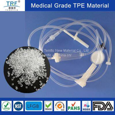 Medical Grade Highly transparent  TPE Raw Materials for  Precision Infusion Set