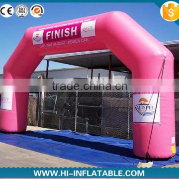 Full color print direct advertising inflatable finish line arch Entrance Archway