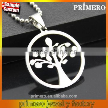 High Quality Brazil Hot Sale Stainless Steel Fashion Jewelry Tree Of Life Pendant Necklaces
