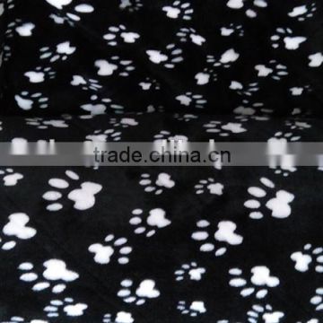 Chinese manufacturer Home textile polyester printed flannel fleece throw blanket fabric