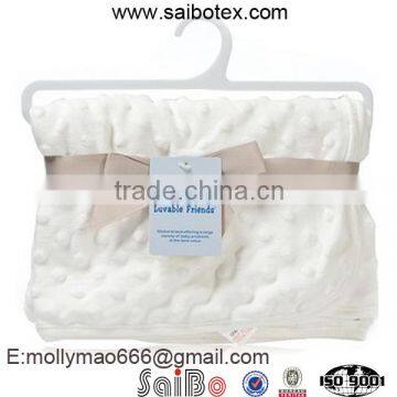 high quality white soft warm baby swaddle blanket