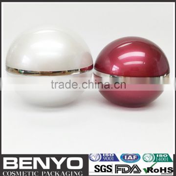 ball shape luxury custom color cosmetic painted color cosmetic cream packing