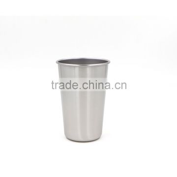 FDA LFGB Quality 16oz stainless steel pint cup