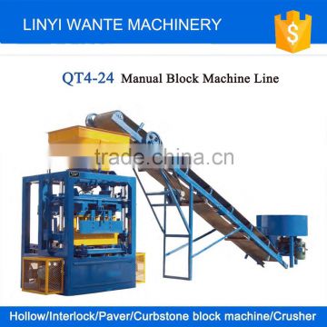 2015 Trade Assurance Export to Congo !! QT4-24 Africa small paver block machine price
