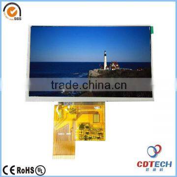 Smart 5.0 inch High luminance LCD TFT with touch