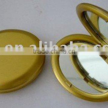 round shape two sides plastic pocket mirror