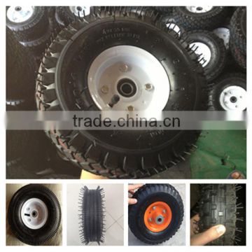 China factory of lawn mower use low speed small rubber pneumatic wheel