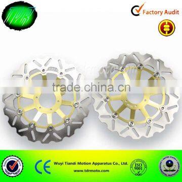 Racing motorcycle on road bike Wavy floating disc rotors