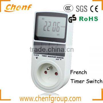 Newest Design French smart count down and count up timer socket