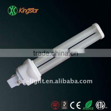 6W G24 led bulb plug-in lamp with 0 to Rotatable (0-180 dgs)