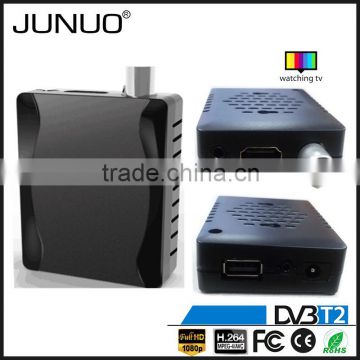 JUNUO china manufacture OEM cheap free to air tv tuner hd mpeg4 mstar 7t01 Indonesia tv decoder set top box dvb-t2