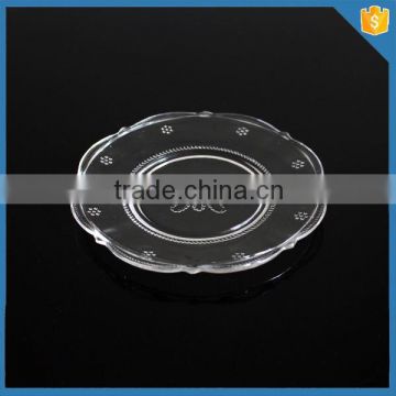 clear round chinese knot restaurant dinner plate