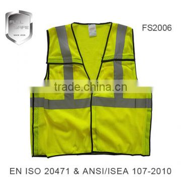polyester American style stripped reflective work clothes
