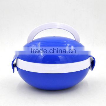 whole sale kids plastic lunch box with handle/round shasped bento