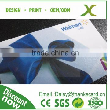 Free Design~~!!Plastic gift card printing/PVC gift card printing/Walmart gift card printing